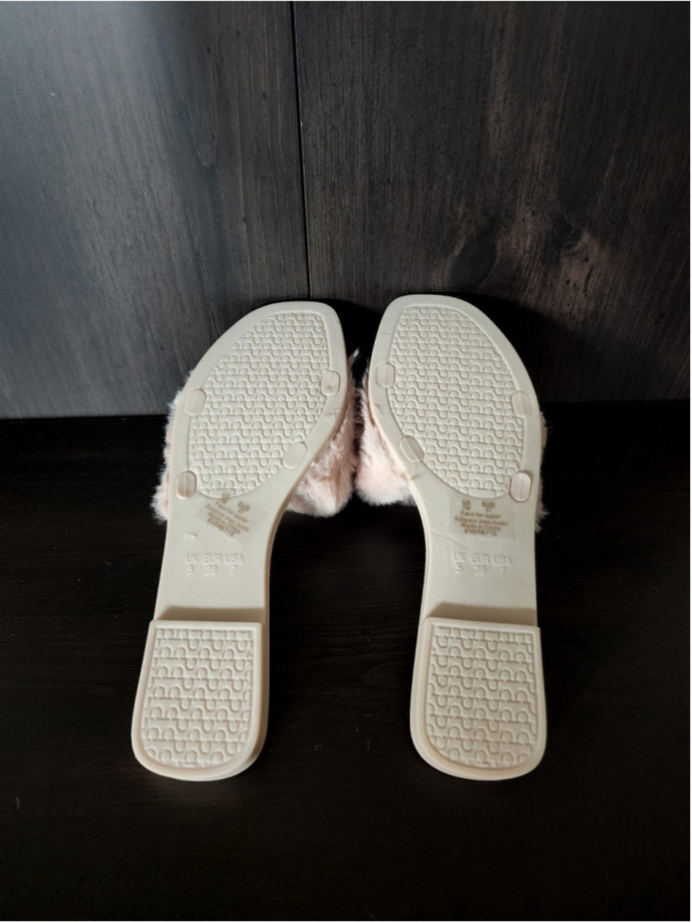 Circus By Sam Edelman Everette Faux Fur Jelly Slippers Sandal 7 M - Beige - Picture 8 of 13